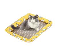 Eoixuqba Lit rafraîchissant pour Chat, Tapis rafraîchissant Lavable pour Chien, Meubles pour Animaux de Compagnie pour Chiot, Chaton, Lapin, Hamster, Maison âgée, Chambre à Coucher, Bureau, terrasse