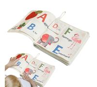 Eoixuqba Livre Tissu Bébé - Livre Éducatif et de Dentition Doux - Stimulation Visuelle Colorée Pour Chambre Salon Voiture Balcon Jeux D'activités