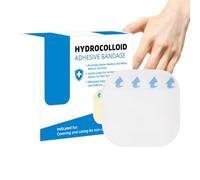 Eoixuqba Patch hydrocolloïde - Pansement hydrocolloïde - 5 feuilles de patch doux imperméable et flexible pour voyage, natation, jeunes, athlètes, personnes âgées, femmes, hommes, animaux domestiques