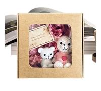 Eoixuqba Petit en Boîte,Peluche Inspirante avec Carte À Pochette - Jouet d'Encouragement Positif Déco Maison,Cadeaux Fêtes Mariage Anniversaire Diplôme