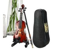 Eoixuqba Petit violon avec son histoire de sanglots, décoration de bureau de 12,7 cm, décoration d'instruments de table, pour bibliothèque, collectionneurs, amateurs de musique, amateurs de