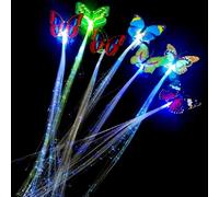 Eoixuqba Pinces à cheveux LED | Barrettes à cheveux LED papillon - Barrettes de papillon exquises colorées d'agrafes de papillon d'accessoires de cheveux menés pour des faveurs de partie de filles