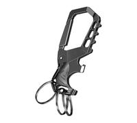 Eoixuqba Porte-clés Ouvre-bouteille | Porte-Clés de Voiture,Gadget de Survie Portable et Compact avec, Tournevis et trois Anneaux de Clés pour Hommes, Femmes Barmen