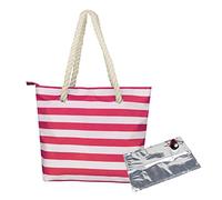 Eoixuqba Sac à vin de plage, sac fourre-tout avec pochette à vin, sac fourre-tout isotherme de grande capacité avec bec verseur à vin, sac fourre-tout portable pour distributeur de vin, peut contenir