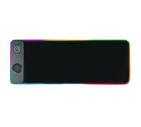 Eoixuqba Tapis Souris Lumineux - Chargeur sans Fil Magnétique 15W - Tapis de Souris d'Ordinateur Imperméable Anti-dérapage 80 x 30 cm | pour Jeu PC Téléphone Mobile Montre Bureau Salle de