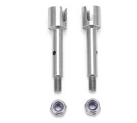 EOJDDPA Adaptateur d'essieu arrière en Acier Inoxydable léger avec écrous pour Voiture RC Losi Mini T 2.0 1/18. Pièces de Rechange durables, résistantes à la Rouille et à l'usure.