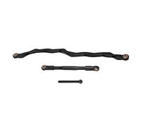 EOJDDPA Barre de direction RC en alliage d'aluminium haute précision durable légère Crawler Échelle 1:10 pour Axial RBX10 Off Road Tube Rack Car 220 mm 107 mm 2 (Noir)