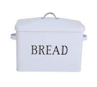 EOJDDPA Boîte à pain scellée multifonctionnelle de style rétro de récipient de stockage de pain en métal pour le comptoir de cuisine et les pique-niques en plein air matériel de fer 1778g