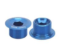 EOJDDPA Boulons de Bras de Manivelle de Vélo Paquet de 2 Boulons de Fixation de Pédalier en Alliage d'Aluminium de Qualité Supérieure Durabilité Antirouille Ajustement Précis M20 (M20 Bleu)