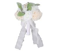 EOJDDPA Bouquet De Mariage Bouquet De Mariage Artificiel Bouquets De Mariée De Mariage Élégant À La Main Réaliste Aspect Couleur Vive Tenant des Fleurs pour La Décoration De Bureau De (Style Nuptial
