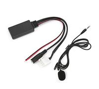 EOJDDPA Câble Audio de Voiture DC 12V, Adaptateur AUX Bluetooth 5.0 de Remplacement pour Goldwing GL1800, matériau ABS Haute fidélité, Plug and Play