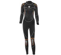EOJDDPA Combinaison de plongée 3mm, Combinaison à Manches Longues, Protection Solaire, Fermeture éclair au Dos, Motif phénix, L Femme
