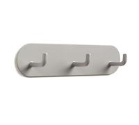 EOJDDPA Crochets muraux auto-adhésifs, porte-clés mural en fer robuste pour la maison, salle de bains, cuisine, porte-serviettes, crochets pour manteaux, paquet de 3 (Gris chaud)