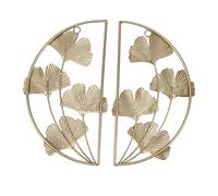 EOJDDPA Décoration murale à suspendre en feuille de Ginkgo dorée, Sculpture murale élégante en fer doré, décoration moderne pour la maison, le bureau, Style nordique, salon, chambre à