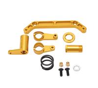 EOJDDPA Ensemble de Direction en Alliage d'aluminium, pièces de Rechange Haute Performance pour camions Monstres JLB série 1/10 RC, Robuste et Durable, 6 Accessoires Inclus. (Or)