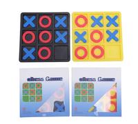 EOJDDPA Jeu de société XO 2 ensembles avec pièces X et O en plastique