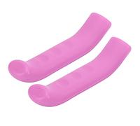 EOJDDPA Lot de 2 housses de protection pour levier de frein en gel de silice pour poignée de frein, housse de protection pour cyclisme, haute qualité, douce, confortable, antidérapante (Rose)