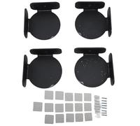 EOJDDPA Mini étagère d'angle Circulaire Peu encombrante, Support Mural Universel, étagère d'angle Flottante pour caméra de sécurité, Moniteur de bébé, Haut-Parleur, matériau Acrylique (Noire)