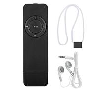 EOJDDPA MP3 Music Player Portable Digital Audio Player with USB 2.0 and 32GB Expandable Memory for Running Gym Outdoor Activities ABS Plastic Built in Rechargeable Battery (Noire)