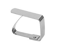 EOJDDPA Pince à Nappe Support à Pince en Acier Inoxydable Réglable Durable -Vent Couverture de Table Sécurisée pour Pique-Nique Mariage Buffet Doré Argent Or Rose 4x5cm 13g 1PC (Argent)