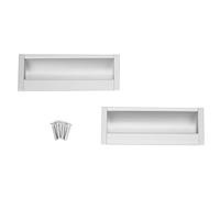 EOJDDPA Poignée de tirage Poignée d'armoire Poignée de tiroir Poignée encastrée en alliage d'aluminium de style simple moderne pour meubles d'armoire de garde-robe lisse durable