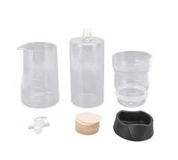 EOJDDPA Pot d'égouttement de café réutilisable en verre à haute teneur en borosilicate réglable goutteur de café glacé fabricant de filtre à infusion froide Transparent 400 ml pour les