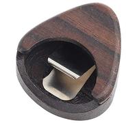 EOJDDPA Premium Rose Wood Guitar Pick Box Heart Shaped Pick Box Paste Box for Standard Pick