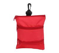 EOJDDPA Sac à thé de golf portable, sac à main à clip multi-poches pour accessoires de terrain de golf, chiffon de rangement, 20,5 x 16,8 cm