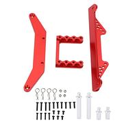 EOJDDPA Support de Colonne de carrosserie pour Voiture RC Traxxas 1/10 Slash HuanQi 727, en Alliage d'aluminium léger et Durable, Facile à Installer. (Rouge)