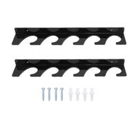 EOJDDPA Supports de Canne à pêche muraux en Acrylique Peu encombrant, Supports de Canne à pêche muraux horizontaux pour 5 Cannes à pêche, pour Mur de Garage ou de Chambre à Coucher,