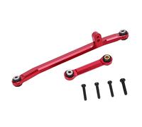 EOJDDPA Tige de Direction RC en Alliage d'aluminium de Remplacement, Tige de Liaison de Direction Stable et Haute Performance pour SCX24 90081 AXI00001 AXI00002 1/24 RC, Accessoires de (Rouge)
