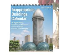Eojpdji 2026 Calendrier Mural d'Architecture - Agenda 2026 Parcs et Urbanisme Insolite,Blocs-Notes Décoratifs Modernes pour Bureau Chambre Cuisine Salon Salle d'Étude