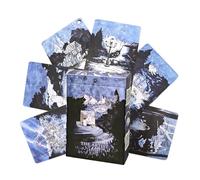 Eojpdji Apprentissage des Cartes De Tarot | Jeu de Voyage Interactif pour la Cohésion Familiale,Set de Cartes de Tarot pour la Lecture - pour Le Voyage Hommes Femmes Filles Parents Couples Famille