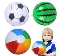 Eojpdji Ballons de plage pour, petit ballon de plage, Balle de billard pour tout-petits 3 pièces, Ballons de gonflables de 12 pouces pour et adultes, jouets de piscine gonflables, jouets de