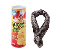 Eojpdji Blague de Serpent, Serpents dans Une canette,Un Serpent de Chips de Pomme de Terre réaliste Peut surprendre | Jouets de blagues d'halloween, farces effrayées et hilarantes pour Les fêtes du