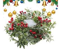 Eojpdji Guirlande de Verdure pour Décoration de Table - Lumières LED Fonctionnant Sur Piles Avec Baies | Guirlande De Vignes Vertes,Convient Pour Intérieur Et Extérieur Maison Fête Table Porche