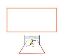 Eojpdji Lignes De Volleyball De Sable - Lignes de Délimitation pour Terrain de Volley Cour Jardin | Kit de Cordes de Marquage Visible pour Aires de Jeux Plage Parc Pelouse Pique-Nique Camping