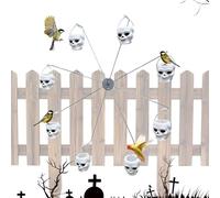 Eojpdji Mangeoire Oiseaux Rouet - Distributeur De Nourriture pour Oiseaux,Distributeur Nourriture Tournant 8 Godets pour Hirondelles Perruches Pinsons Terrasse Pelouse Jardin