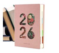 Eojpdji Planificateur - Agenda organisateur journal et carnet de notes pour rendez-vous et notes - Planificateur mensuel 2026 - Convient pour les , les familles, l'école, le bureau, le travail