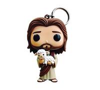 Eojpdji Porte-Clé Figurine - Porte-Clés Avec Figure De Jésus En 2D En Acrylique Avec Pendentif | Charm De Sac De Bénédiction Fait Main Pour La Décoration De La Maison - pour les Adultes et les