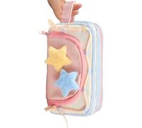 Eojpdji Trousse À Crayons Poche,Trousse Scolaire Grande Capacité - Organisateur de Bureau pour Stylos Marqueurs Règle Gomme Notes Autocollants Élèves Étudiants Enseignants