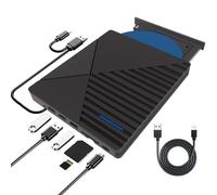 EOKEKE Lecteur CD DVD Externe pour PC, CD/DVD +/-RW Graveur Enregistreur USB 3.0 et Type-C, Portable Mince Graveur DVD Externe Player pour Windows PC Laptop Desktops 10/8/7/XP/Vista/Linux/Mac OS