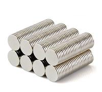 eokoaiee Lot de 60 aimants pour réfrigérateur - 10 x 1 mm - Industrie, science, bureau, bricolage, art, bâtiment, scientifique, disque magnétique scientifique, artisanat, décoration de réfrigérateur