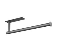 Eolax Porte-Serviettes en Papier, Porte-Rouleau de Serviettes en Papier sous l'Armoire pour Cuisine, Porte-Rouleau d'Essuie-Tout Mural Auto-Adhésif ou à Percer, Acier Inoxydable (Gris)