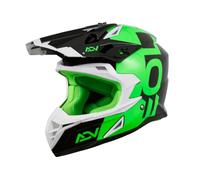 EOLE Casque Cross Advance Vert et Noir - Homologué ECE R 22.06 - XL (61-62cm) - Coque ABS