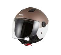 EOLE Casque Jet Coconut Blanc et Cuivré - Homologué ECE R 22.06 - S (55-56cm) - Coque ABS
