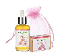 Eolesens Pochon rose de damas : 1 macerat de rose de damas de 50ml** + 1 Savon