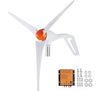 eolienne 500 W Générateur éolien 12 V Générateur éolien 3 pales avec régulateur MPPT Direction du vent réglable et vitesse du vent de démarrage de 2,5 m/s adapté à la maison Ferme Camping-cars Bateaux