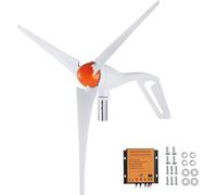 eolienne 500 W Générateur éolien 24 V Générateur éolien 3 pales avec régulateur MPPT Direction du vent réglable et vitesse du vent de démarrage de 2,5 m/s adapté à la maison Ferme Camping-cars Bateaux