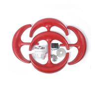 Éolienne 600W 24V Générateur Lanterne Axe Vertical 5 Feuilles Avec Contrôleur Kit Moteur Blanc Rouge(Red)